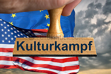 Symbolischer Stempel Kulturkampf