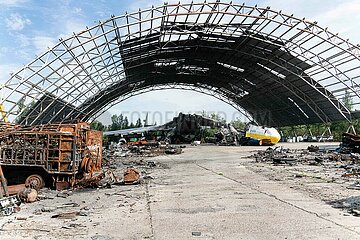 Die Überreste des grössten Transportflugzeugs der Welt