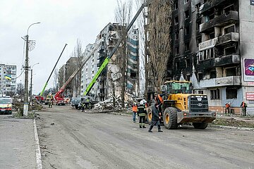 Massive Zerstörung in Borodjanka