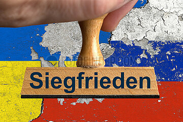 Symbolischer Stempel Siegfrieden