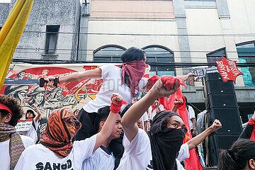 Clashes Between Protestors and Police During a Commemoration Protest for Andres Bonifacio in Manila