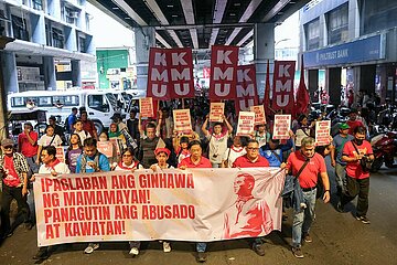 Clashes Between Protestors and Police During a Commemoration Protest for Andres Bonifacio in Manila
