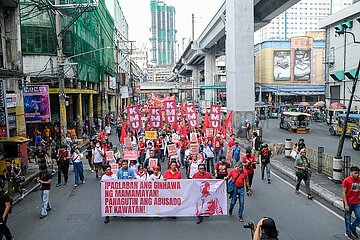 Clashes Between Protestors and Police During a Commemoration Protest for Andres Bonifacio in Manila