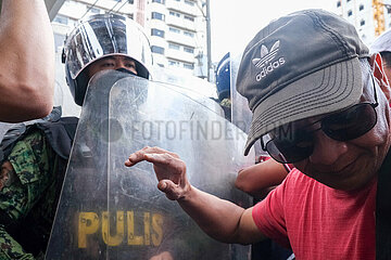 Clashes Between Protestors and Police During a Commemoration Protest for Andres Bonifacio in Manila