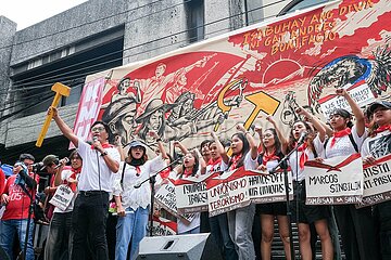 Clashes Between Protestors and Police During a Commemoration Protest for Andres Bonifacio in Manila
