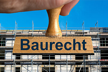 Symbolischer Stempel Baurecht