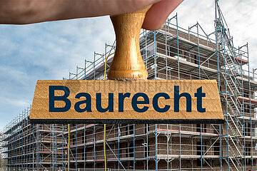 Symbolischer Stempel Baurecht