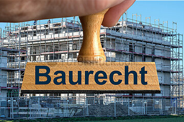 Symbolischer Stempel Baurecht