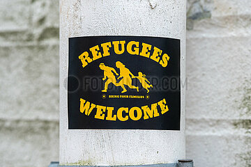 Aufkleber - Refugees Welcome