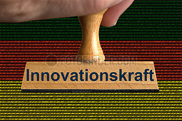 Symbolischer Stempel Innovationskraft