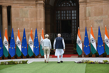 Narendra Modi meets Ursula von der Leyen