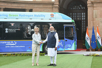 Narendra Modi meets Ursula von der Leyen