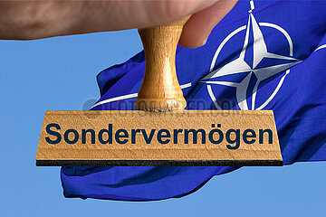 Symbolischer Stempel Sondervermoegen