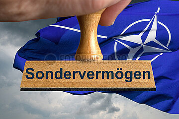 Symbolischer Stempel Sondervermoegen