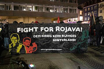 Fight for Rojava Protest in Zürich