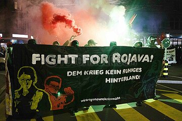Fight for Rojava Protest in Zürich