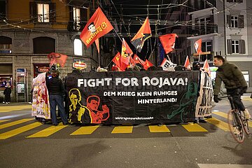 Fight for Rojava Protest in Zürich