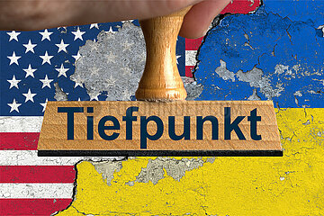 Symbolischer Stempel Tiefpunkt
