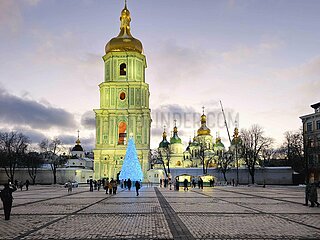 Weihnachtsstimmung in Kyiv