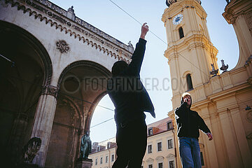 Gemeinsam gegen Rechts Demo in München
