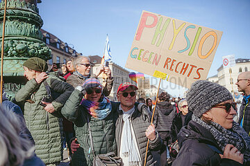 Gemeinsam gegen Rechts Demo in München