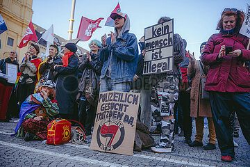 Gemeinsam gegen Rechts Demo in München