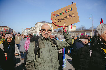 Gemeinsam gegen Rechts Demo in München