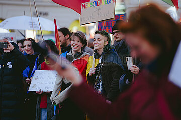 Gemeinsam gegen Rechts Demo in München