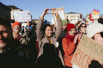 Gemeinsam gegen Rechts Demo in München