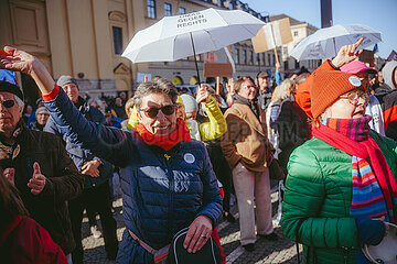 Gemeinsam gegen Rechts Demo in München