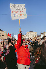Gemeinsam gegen Rechts Demo in München