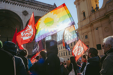 Gemeinsam gegen Rechts Demo in München