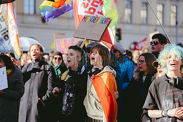 Gemeinsam gegen Rechts Demo in München