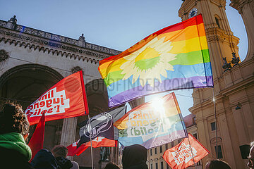 Gemeinsam gegen Rechts Demo in München