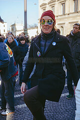 Gemeinsam gegen Rechts Demo in München