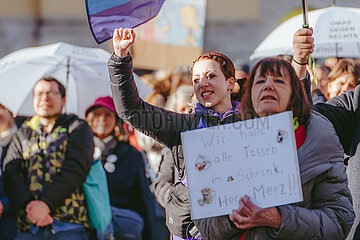Gemeinsam gegen Rechts Demo in München