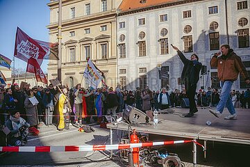 Gemeinsam gegen Rechts Demo in München