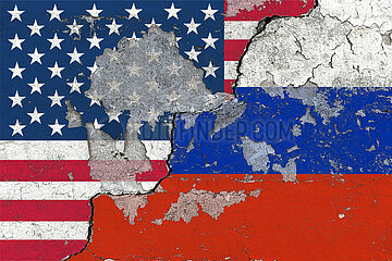 USA - Russland Wand