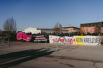 Blockade und Demonstration gegen den politischen Aschermittwoch der AfD in Osterhofen