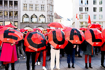 Aktion zum Gender Pay Gap in München