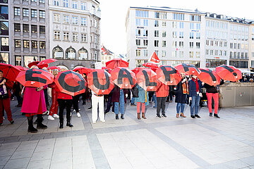Aktion zum Gender Pay Gap in München