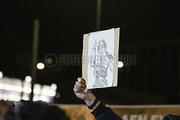Greece: Thousands of Athenians protest in front of the parliament over Tempi train collision.