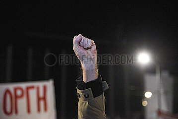 Greece: Thousands of Athenians protest in front of the parliament over Tempi train collision.