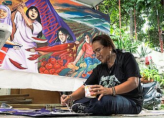 Women artist prepares for International Women’s Day