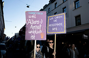 Protest zum Internationalenfrauentag in München