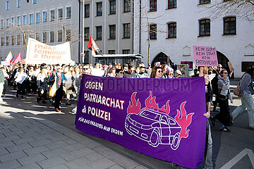 Protest zum Internationalenfrauentag in München