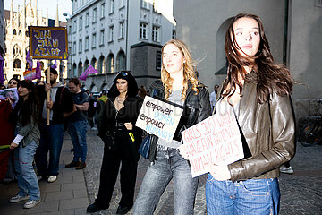 Protest zum Internationalenfrauentag in München