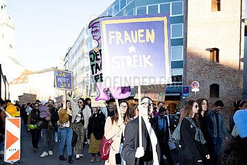 Protest zum Internationalenfrauentag in München
