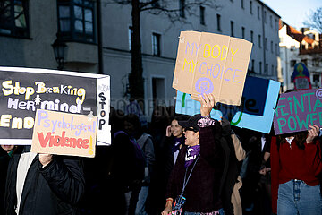 Protest zum Internationalenfrauentag in München