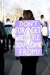 Protest zum Internationalenfrauentag in München
